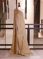 Royal Fashion Embroidered Woolen Shawls - RF25SH W623-P30 Beige